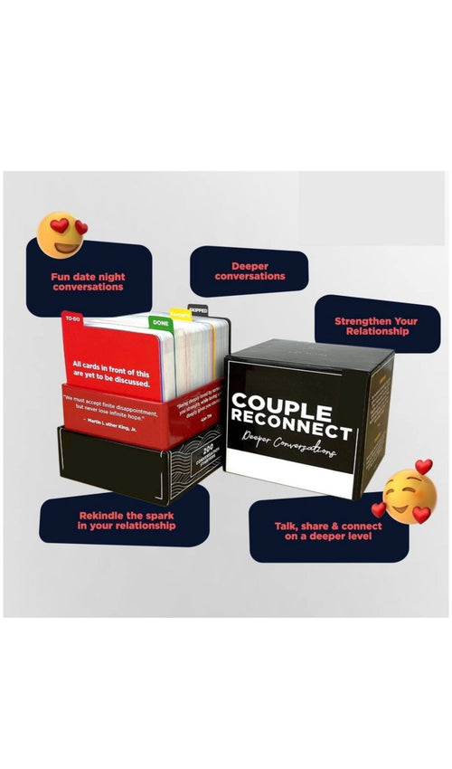 Couple Reconnect Card Game – 200 Deep Conversation Prompts for Couples