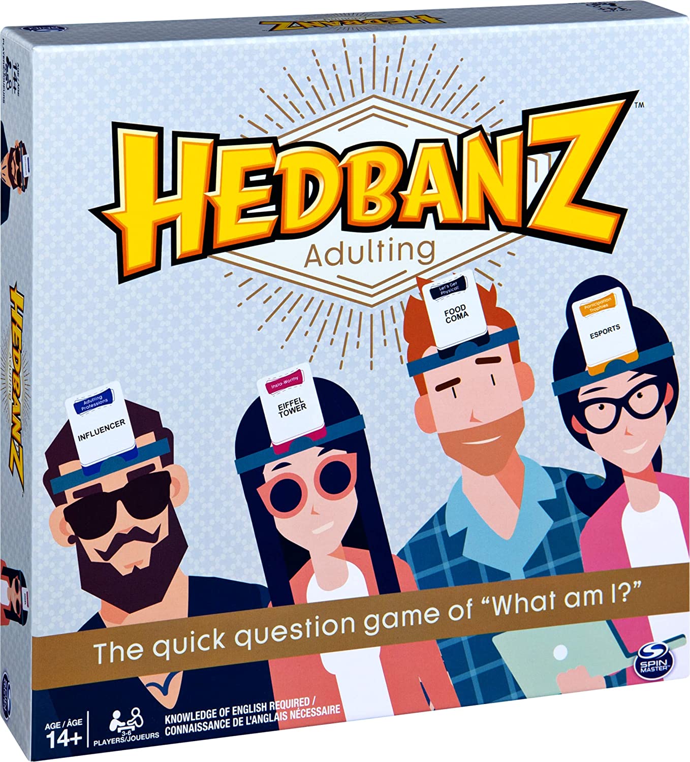 Hedbanz Adulting Hilarious Party Board Game of Guessing and Charades