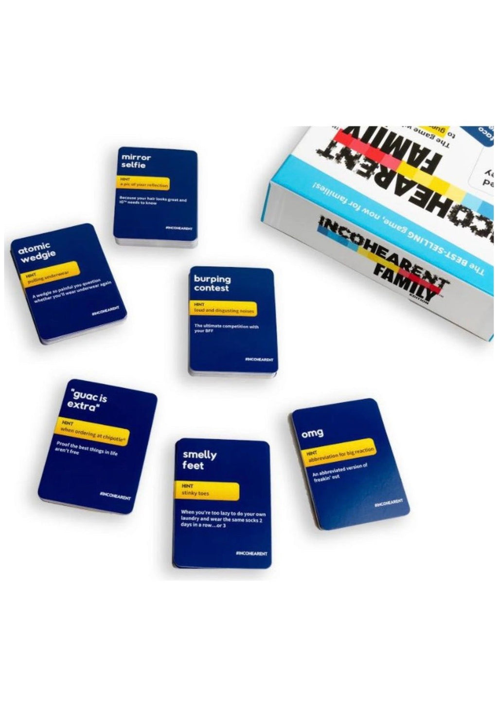 Incoherent Family Card Game – Fast-Paced Family Party Game for All Ages